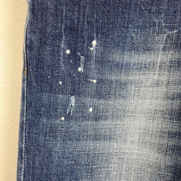 Rerock for Express Jeans Size 8 Distressed/Paint Stretch Skinny - Picture 7 of 14